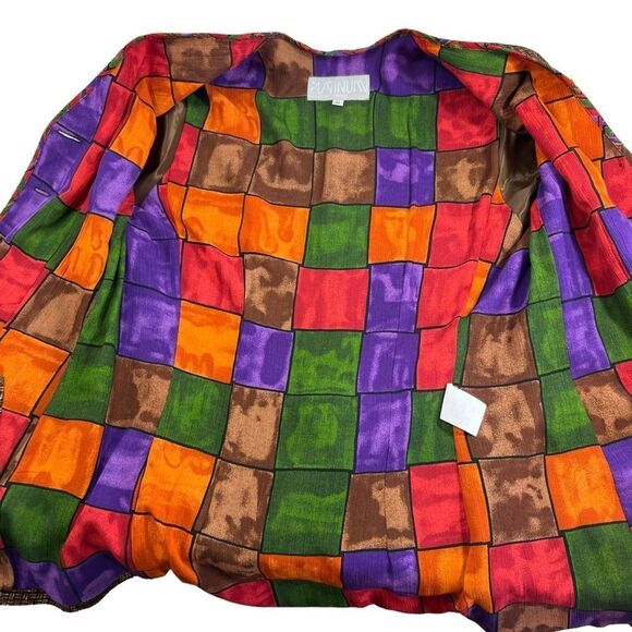 Vintage 80’s Platinum Dorothy Schoelen 3PC Blazer, Blouse & Skirt Set - Picture 3 of 16